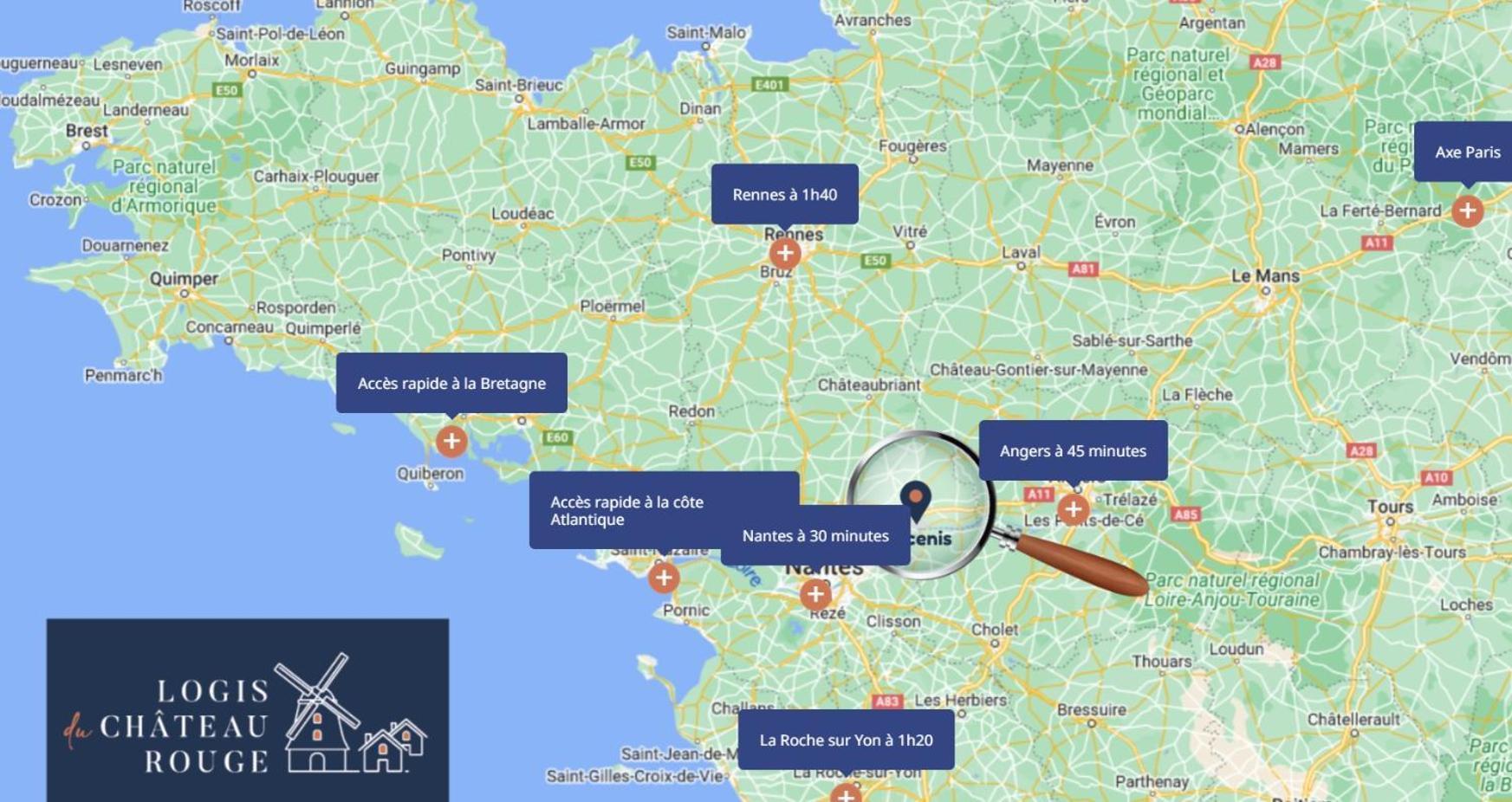 Hébergement de vacances Maison De 2 Proche A11 Ancenis, Logis Du Chateau Rouge Mésanger